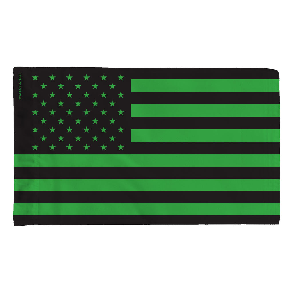 USA Green and Black Flag